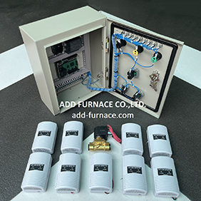 ควบคุมตรวจจับแก๊สรั่ว9จุด(โซลินอยด์วาล์ว)Yamataha-GLD-12 9Point Application With Gas Solenoid Valve